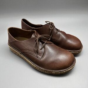 Birkenstock Gary Natural Leather Brown/Vintage Wood Roast Mens (EU 45) 12/12.5